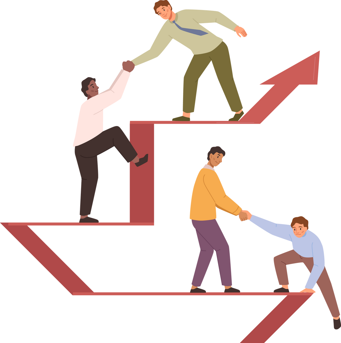 Leadership and help from leader of team